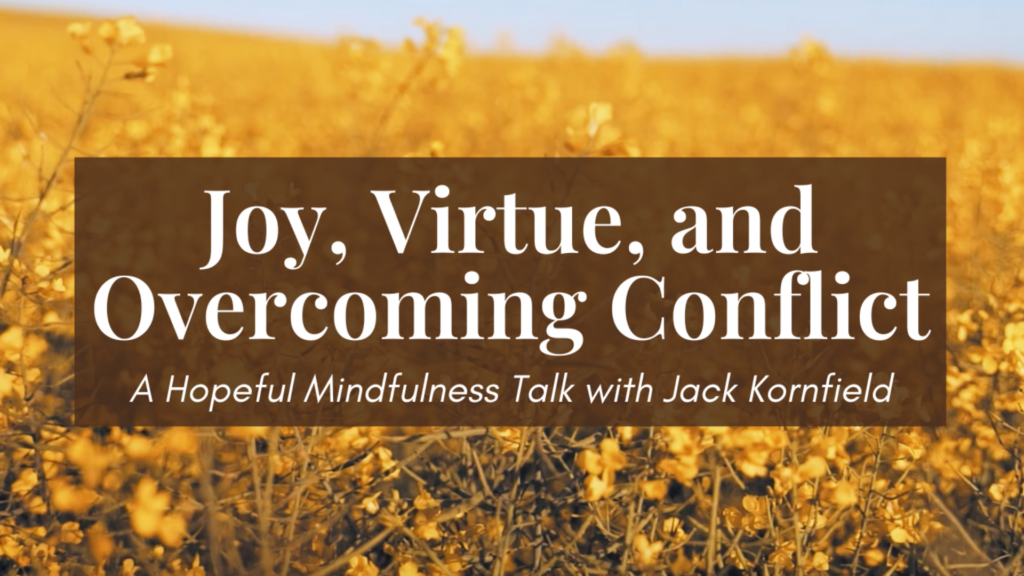 Joy, Virtue, Overcoming Conflict